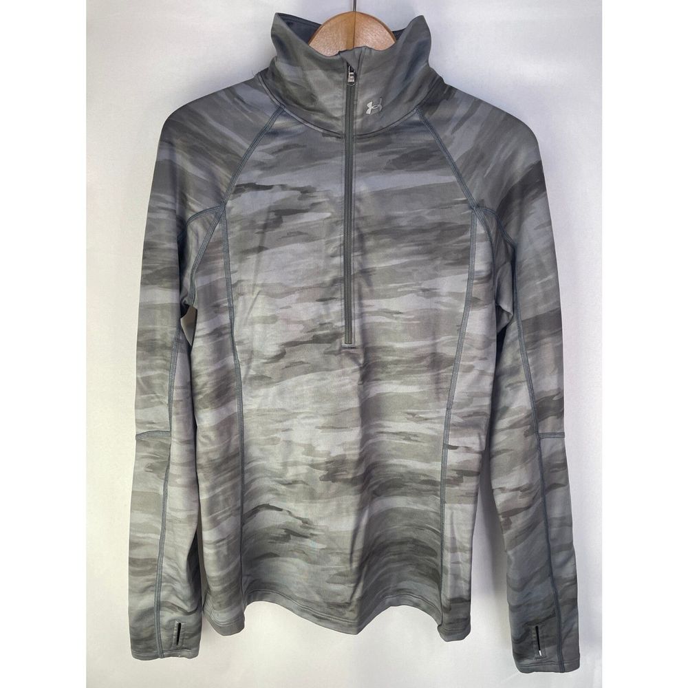 Under Armour Cold Gear Fitted 1/2 Zip Pullover Jacket Shirt Womens Size Small